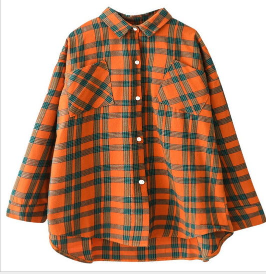 Girls Sold Out Plaid Shirt